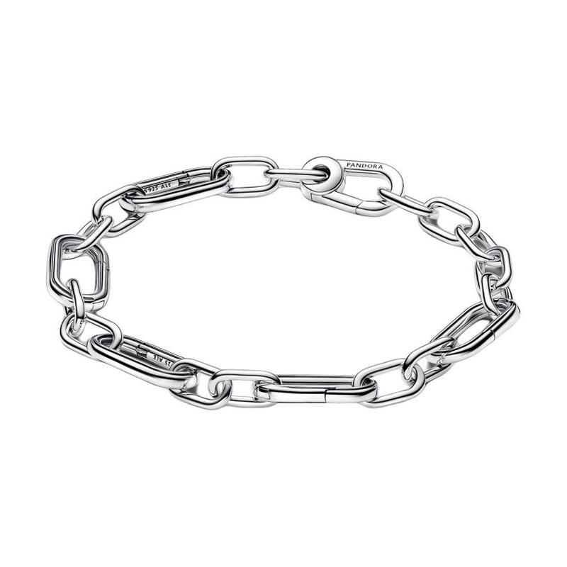 Pandora ME Series Logo Engraving 925 Silver Bracelet Women s Silver 593363C00 серебряный