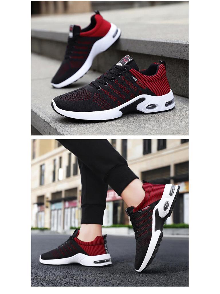 Men's 2025 Lace-Up Running Sneakers, Plus Size Casual Sports Shoes