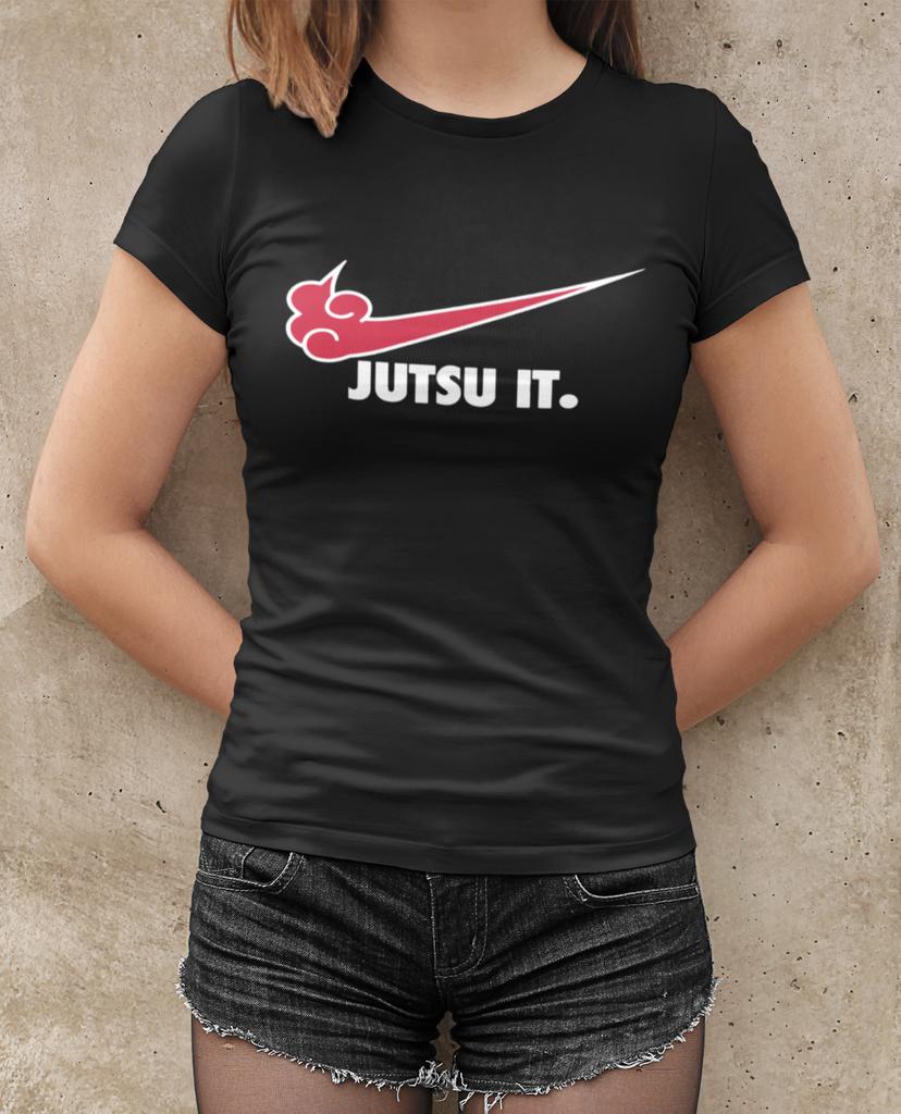 Jutsu it Naruto Parody Anime Ninja Cosplay Organic Womens T-Shirt Mens Womens Tees Top Fitted
