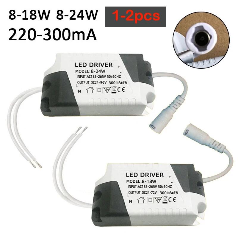 AC-DC LED Driver Power Supply AC 8-18W 8-24W Power Supply Lighting Transformer Downlight Power Adapter for LED Light