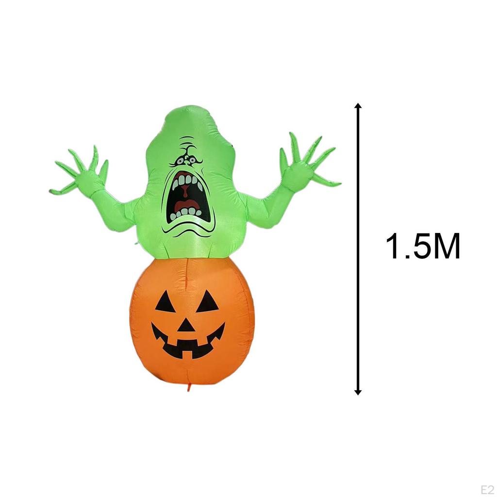 Inflatable Halloween Pumpkin LED Lights Up Ornament Yard Decorations Toy for Backyard