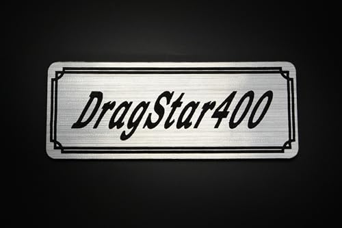 

QE-425-2 DragStar400 Yamaha Drag Star 400 Внешний Бак Кастомные Детали Серебристый Черный Оригинальная Наклейка