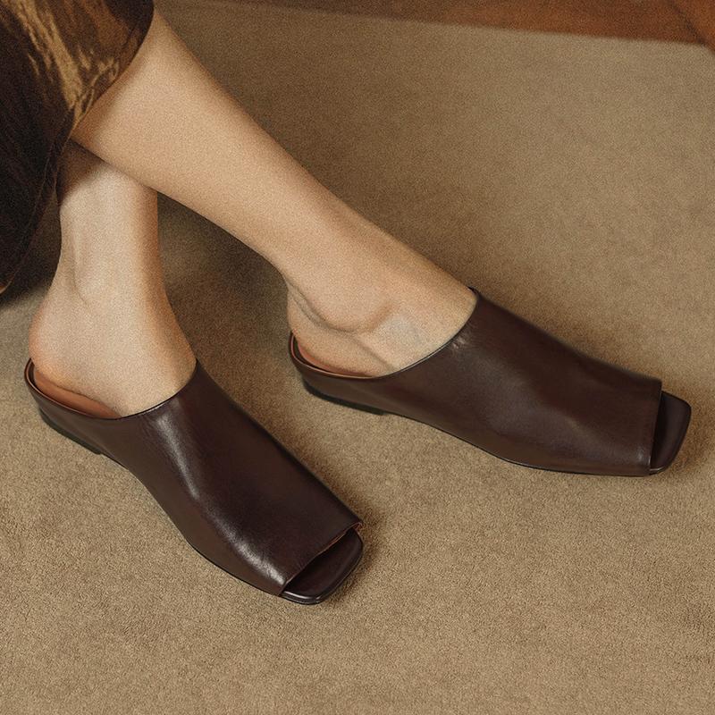 Fashion 2025 New Spring Summer Women Pumps Fashion Peep Toe Slip on Ladies Elegant Single Casual Shoes Thick Low Heel Dress Pumps Shoes