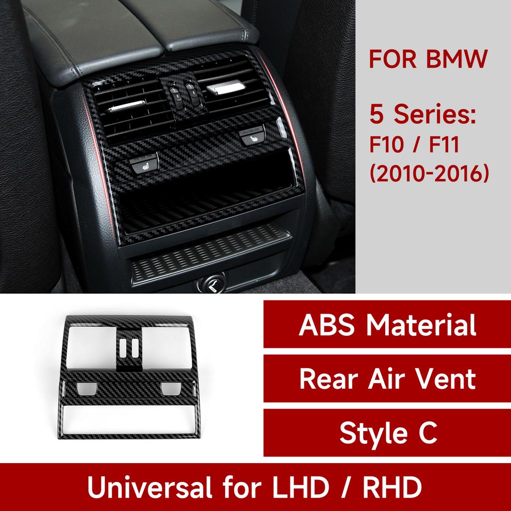 WDV25 For BMW 5 Series F10 F11 (2010-2016) Trim Accessories. Car Center Console Dashboard Gear Shift Panel. Carbon Fiber ABS Sticker.