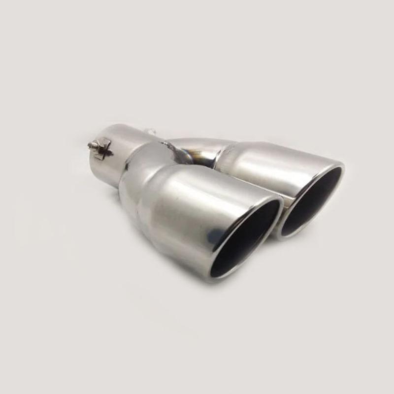 For Nissan Kicks 2017 2018 Car Body Cover Stainless Steel Muffler Pipe Outlet Dedicate Exhaust Tip Tail