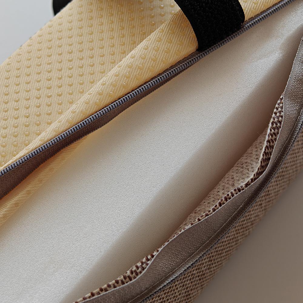 1pc Cotton Linen Foam Elbow Pillow Chair Armrest Pads, Ergonomic Design Seat, Memory Foam Bed Arm Bracket Sleeve