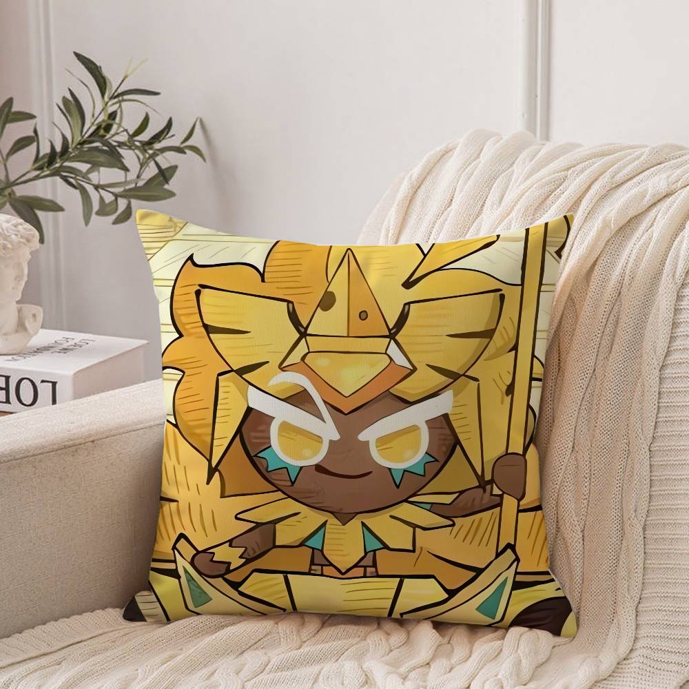 Game C-Cookie Run Kingdom Pillow Case Home Decor Throw For Sofa Bed Car Room Decor Gift Idea