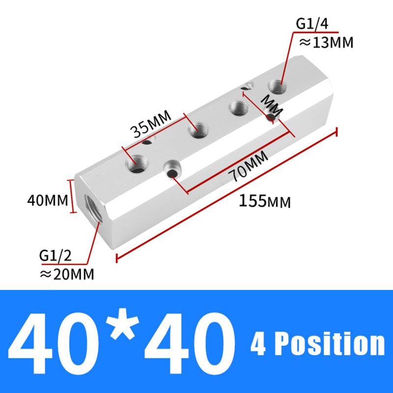 Pneumatic Air Source Distributor 1/4 Inch 1/2 Inch BSP Gas Multi Connector AL-2 AL-3 AL-4 AL-5 AL-6 for Workshop Applications