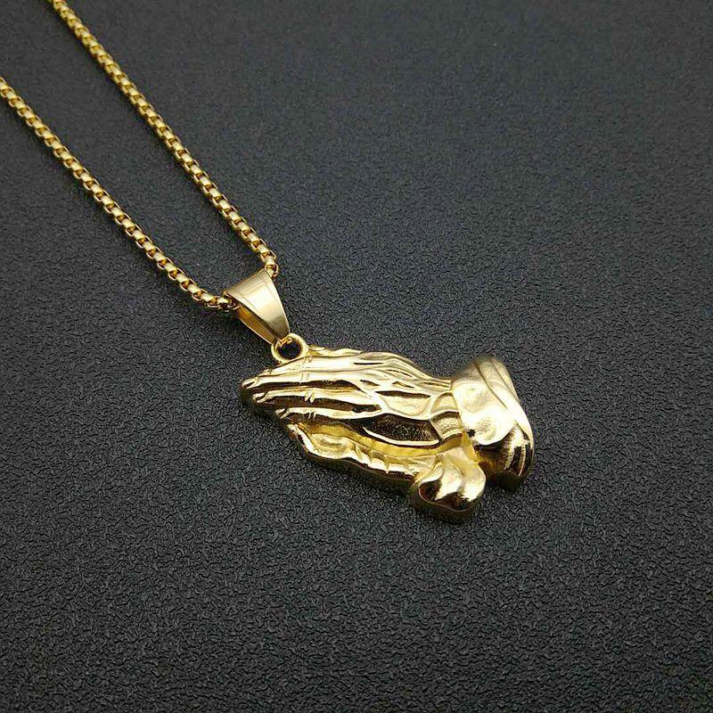 European and American Jewelry, Gold-plated Prayer Bergamot Pendant Necklace 2026 60CM