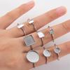 10 stuks Verstelbare Roestvrij Staal Open Ring Settings Lege Basis Bezel Cabochons Ringen Voor Sieraden Maken DIY Vingerring Leeg