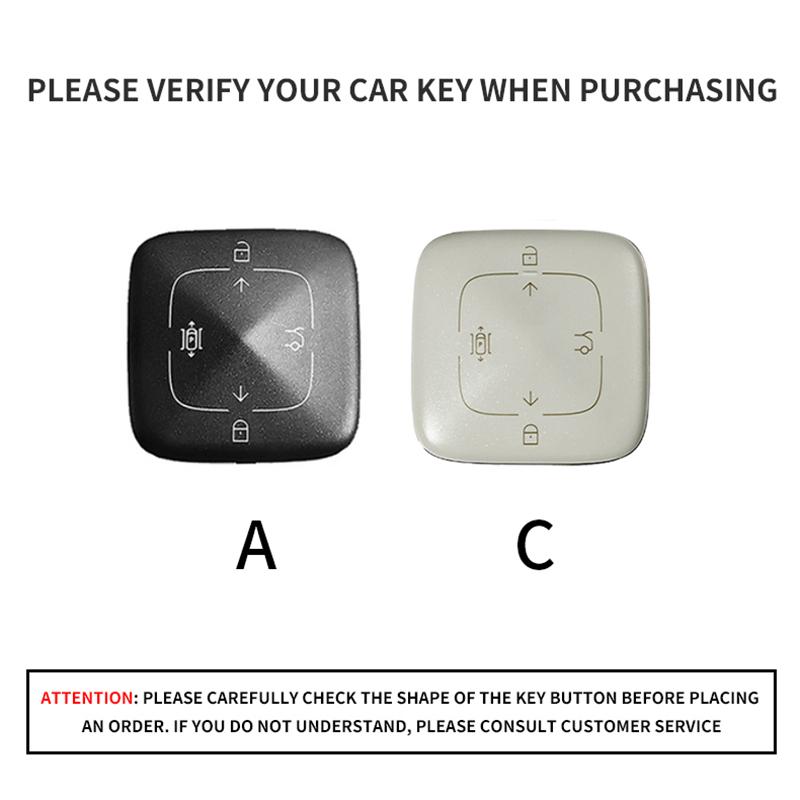 Leather 4 Buttons Car Remote Key Case Cover For Zeekr 001 X 7X 007 007GT 009 Key Protector Fob Holder Shell Keychain Accessories