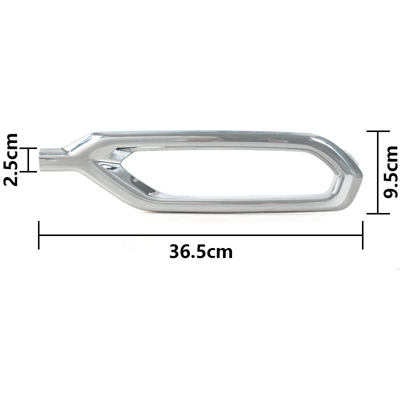 For Renault Koleos 2 II 2017 2018    2022 Car Rear Bumper Tail Chrome Decorative Trim Cover