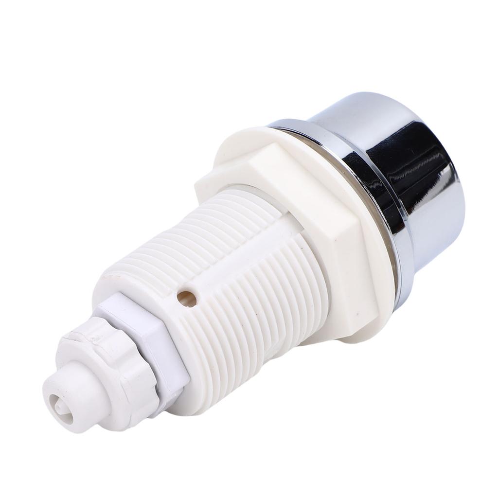 Hot Tub Push , Round PVC Pressure Valve for Bath Spa, G1 Inch Thread Size, Extensive Adaptability, Excellent Proof, Accurate Water Cont