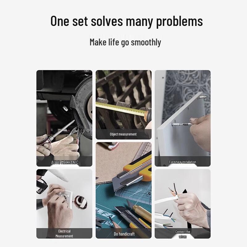DELIXI 21V Cordless Impact Drill & Multi-functional Tool Set CN Plug (adapter Included)