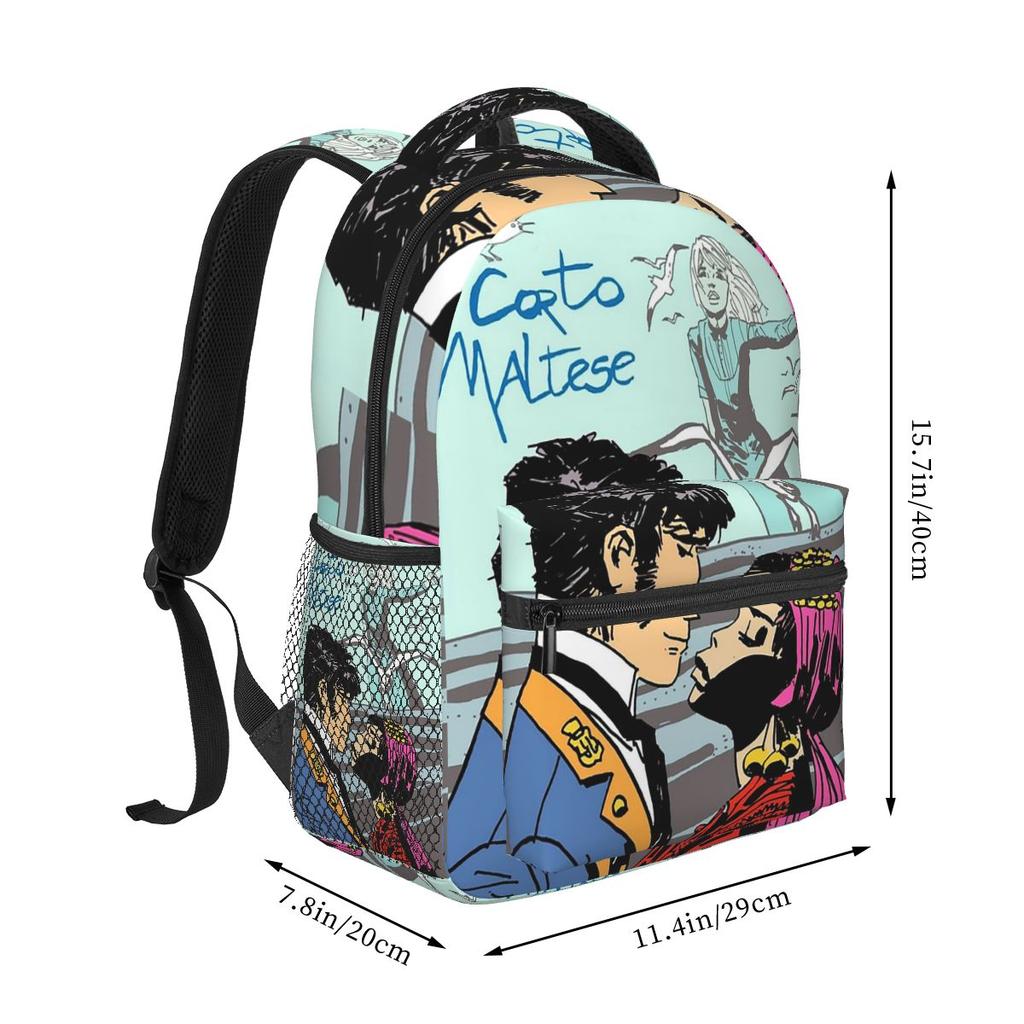Tom Holland Same Style I Survived My Trip To NYC Vitruvian Pizza Rucksack Learner Boys Girls Backpack School Tote  Sling Bags