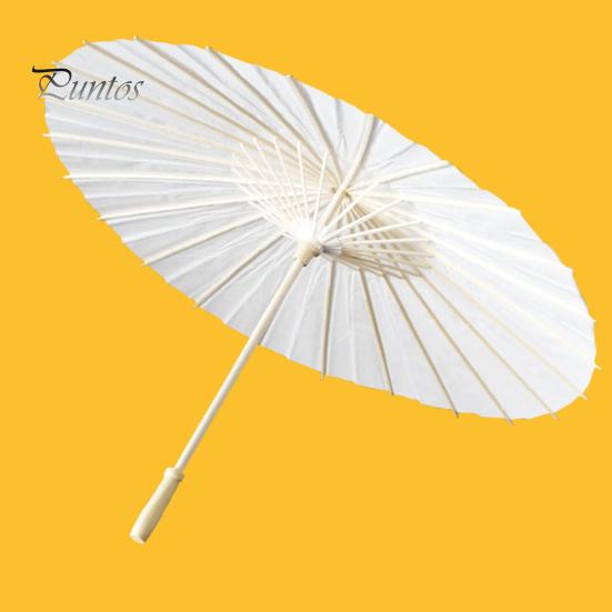 27/41CM DIY Hand-Painting Paper Umbrella Chinese Style Decorative Oil-paper Umbrella with Wooden Handle Kids Coloring Oriental Umbrella Crafts