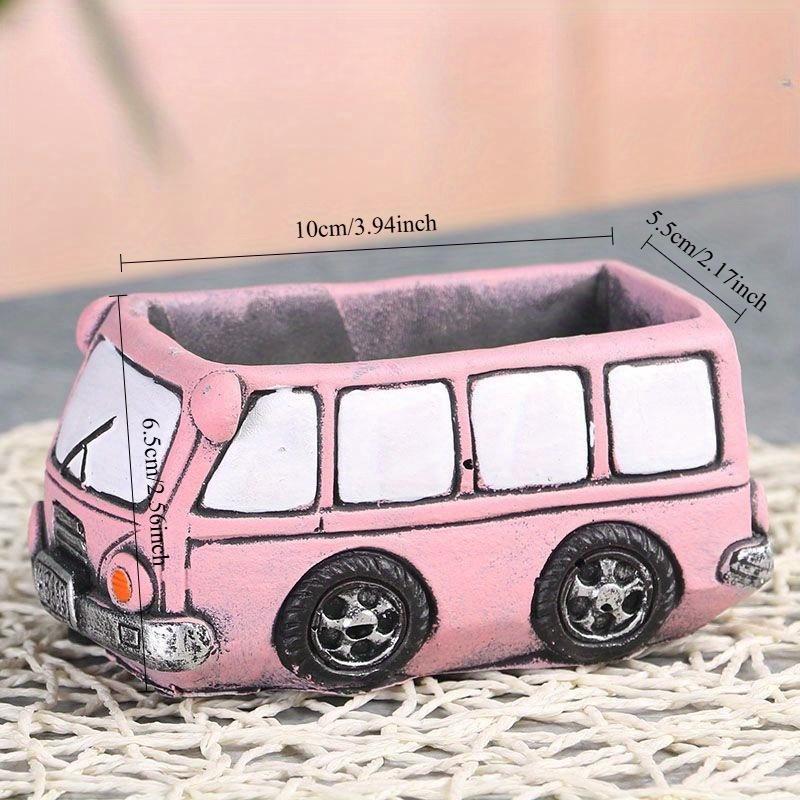 1PC retro hippie carriage resin flower pot, creative indoor and outdoor decoration flower pot, multi-functional room decoration