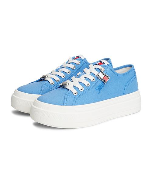 Tommy Hilfiger Domenica Platform Canvas Charm Sneakers - Blue (T52G1Ars320Jt1C4F)