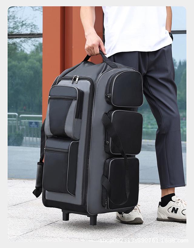Bardzo duża torba podróżna na kółkach dla studentów i na długie wycieczki