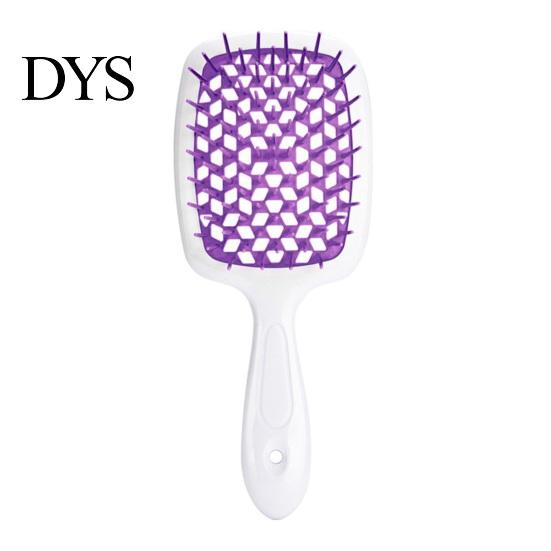 Ergonomic Grip Hair Brush Detangling Hollow Handle Scalp Massage Women Girls Wet Mesh Design Dry Long Curly Fluffy Styling Comb Hairdressing Tool And