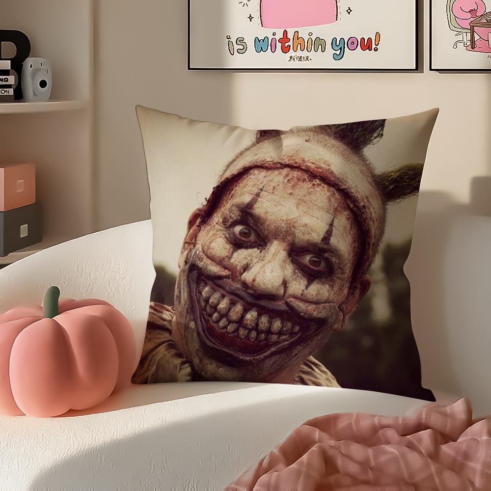 TV Show AHS Fear Cushion Cover Pillowcase Short Plush Invisible Zipper Room Sofa Cushion Cover