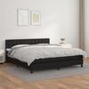 3141137 vidaXL Divan-lit Tapissier Avec Matelas Noir 180x200 Cm Similicuir