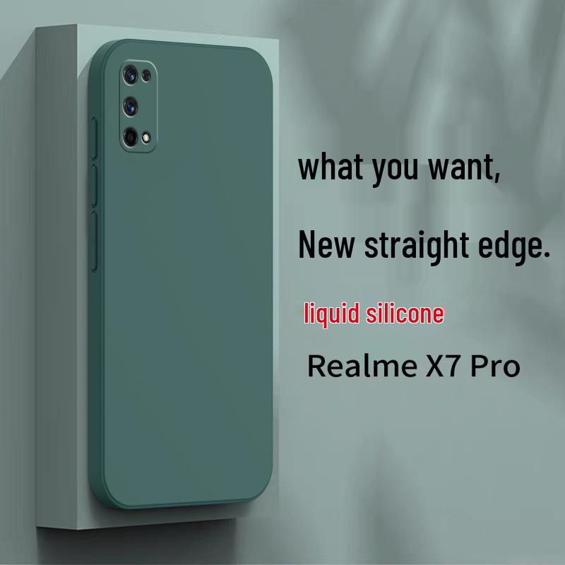Liquid Silicone Case for realme X7 Pro - Protective Cover for OPPO realme X