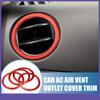 AC Air Vent Outlet Cover Ring Trim Red FOUR  for Toyota Tundra 14-21