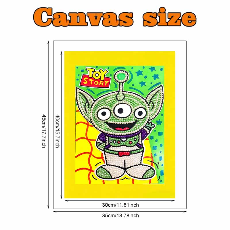 Disney Pearl Painting Toy Story Three Eyes DIY Pearl Art Pearl Painting Kit Pearl Art Painting Wall Suitable for Home Office Decoration Handmade Gifts
