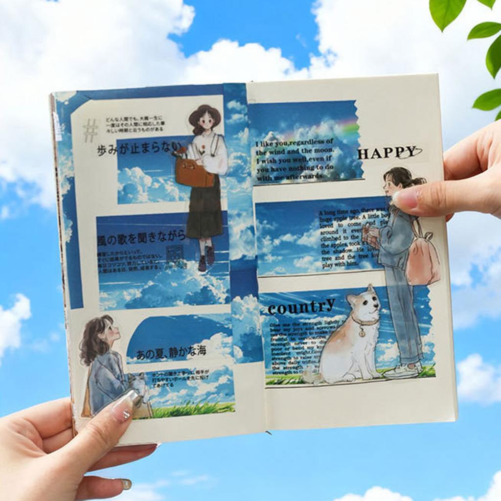 Fashionable Aesthetic Scrapbooking Tape Set With Strong Adhesive Multipurpose Decoration For Crafts And Photo Album