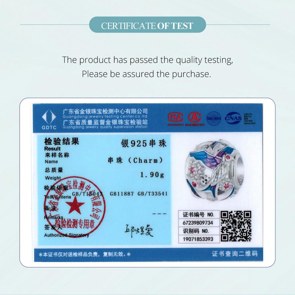 WOSTU Charm-Perlen aus 925er Sterlingsilber mit Eisvogel-Motiv, in Regenbogenfarben, passend für originale Armbänder, DIY-Halsketten, Schmuckherstellung, Geschenk