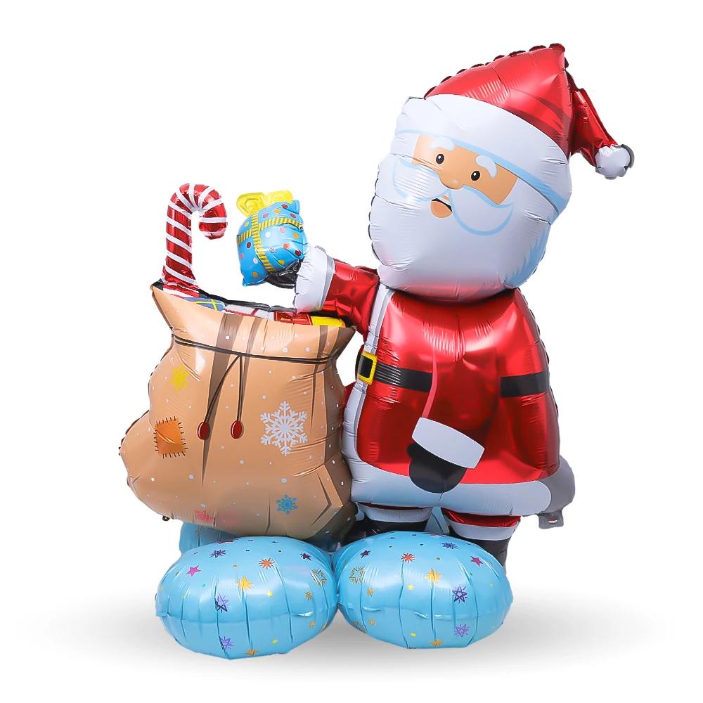 4D Large Christmas Standing Balloon Santa Claus Snowman Xmas Tree Balloon Christmas Party Home Decorations Navidad 2025 New Year