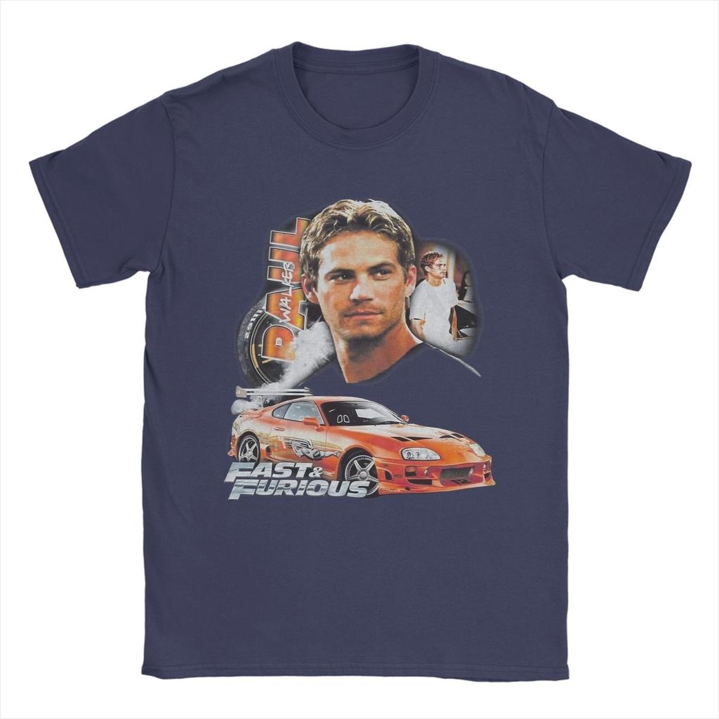 Unisexs Paul Walker T Shirts  Pure Cotton Clothes Novelty Short Sleeve Crewneck Tees Adult TShirts