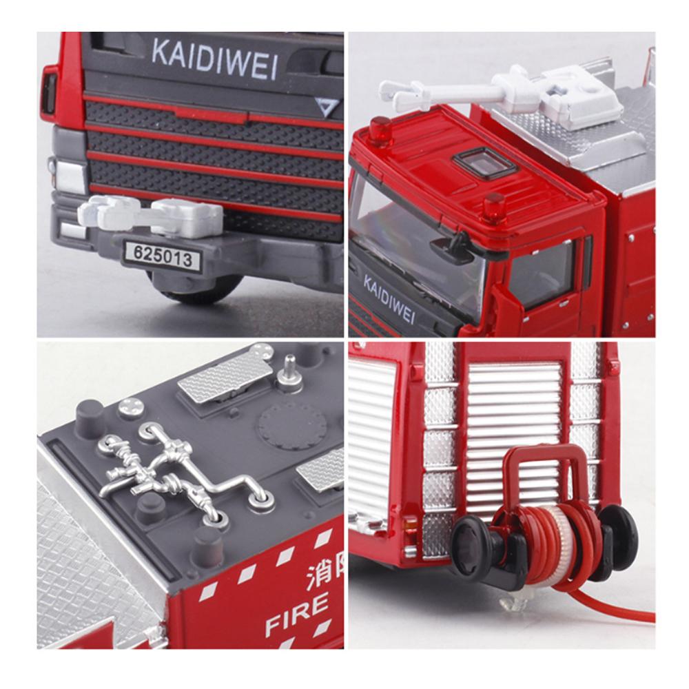 Fire Engine Fire Extinguishing Vehicle Sound and Light Alloy Engineering Vehicle Model Boy Toy Gifts B333