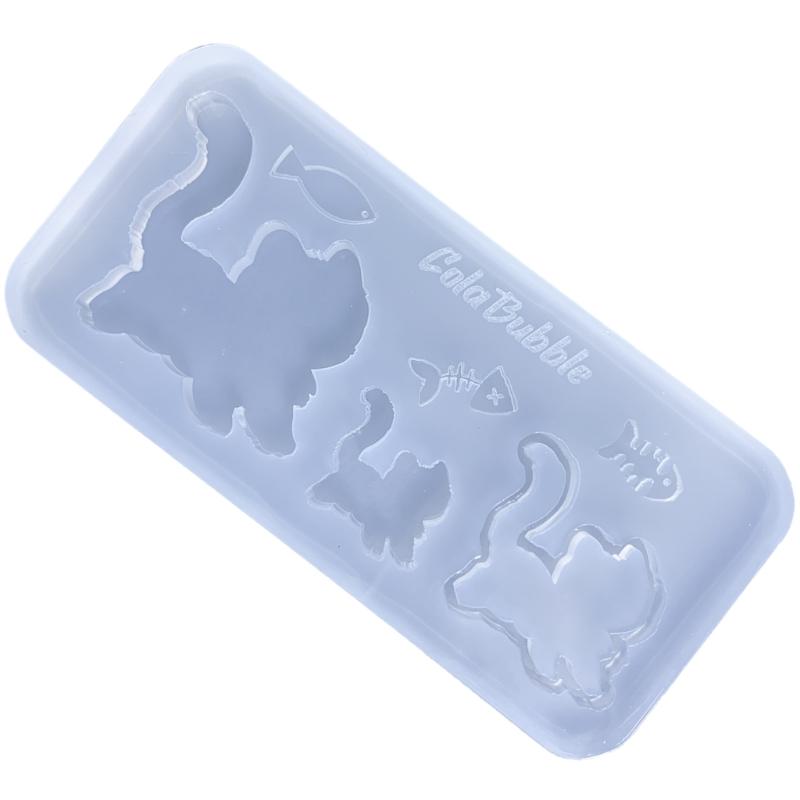 Silicone Drip Glue Molds Cute Animal Shape Silicone Mold  Crafts Moulds Easy to Clean Jewelry Hand-Making Accessories