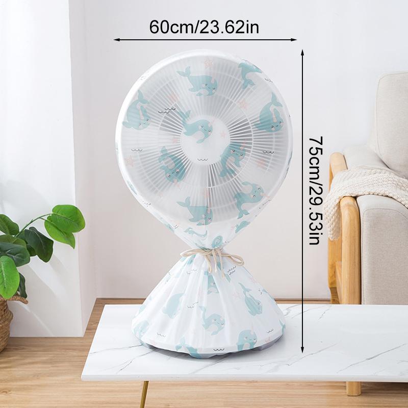 1 Stück Aufbewahrungshülle Tragbar PEVA Universell Rund Staubdicht Elektrischer Ventilator Staubschutz Wasserdicht Rundumschutz Haushalt