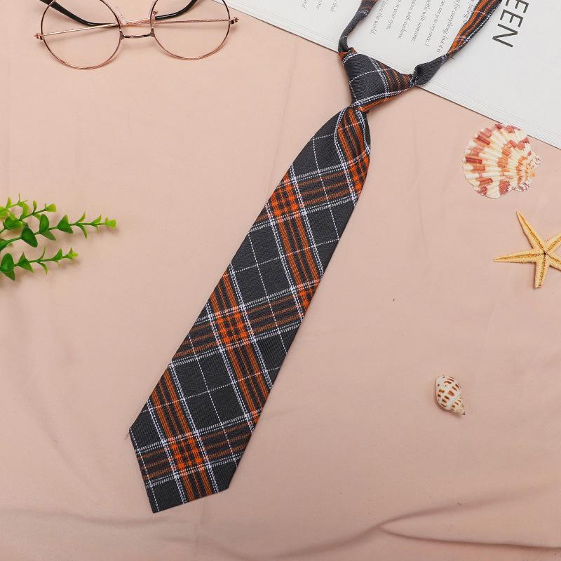 Japanese Plaid Black Bow Tie Collar Rope Women'S Necktie College Wind Streamer Jk Bow Shirt Ins Sailor Suit