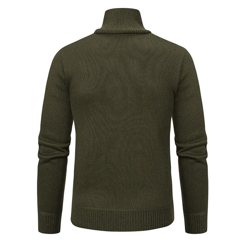 Maglione da uomo 2024 Business a collo alto in maglia grossa
