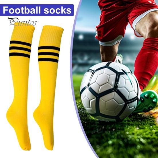 1 pár ponožek střední délky pruhované protiskluzové vysoká elasticita pohlcování potu fotbalové roztleskávačky punčochy dětské podkolenky Sportovní školní ponožky na hraní