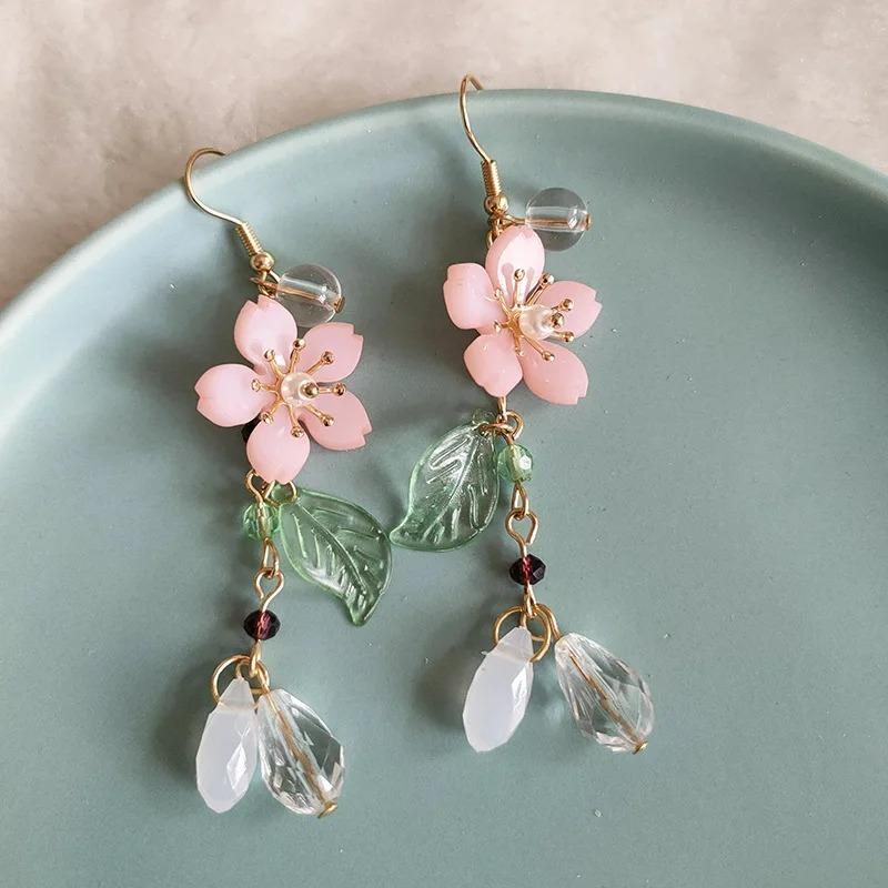 New Fashion Sweet Design Spring/Summer Oil Dripping Enamel Flower Light Luxury High End Earrings Party Gifts for Women Jewelry