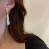 Vintage Simple Drop Earrings Long Water Drop Zircon Earrings for Women Girls Statement Zircon Gifts
