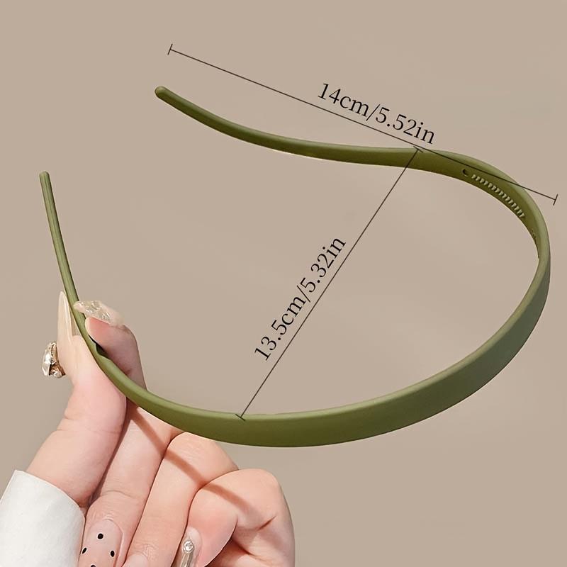 8pcs U-Shape Headbands for Women, Non-Slip Wide Tooth Hair Band for Washing Face, Sleek Solid Color Design, Anti-Slip Grip for Flyaways