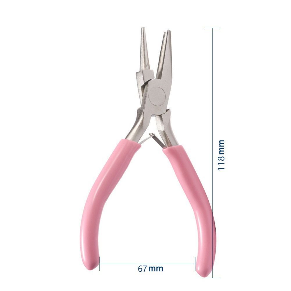 Mini Round Concave Pliers Portable Precision Jewelry Pliers Wire Looping Pliers Jewelry Making