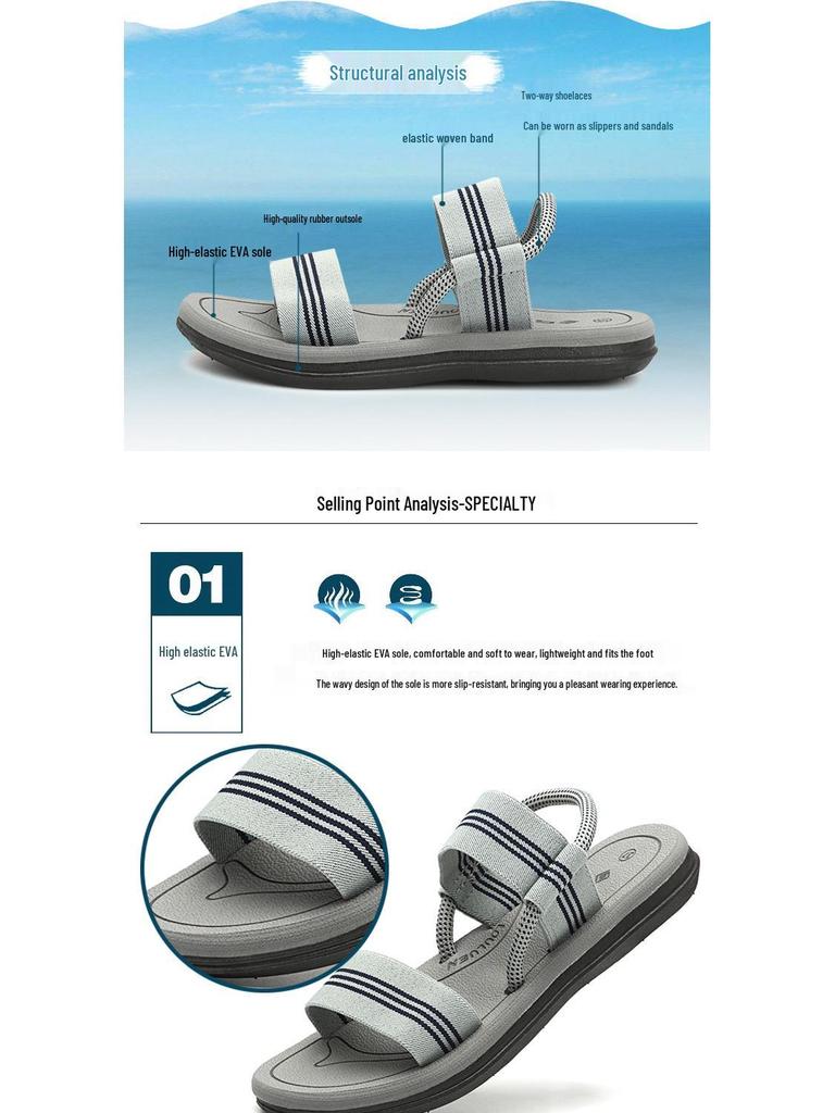 Unisex Summer Outdoor Sandals: Casual, Non-Slip Vietnamese Beach Shoes for Men & Women
