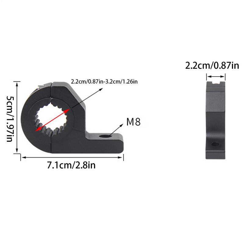 Light Bar Mount Lightbar Mounts 6-shaped Waterproof Adjustable Rack Clamp For Truck Motorcycle Boat Golf Dirtbike For Outdoor