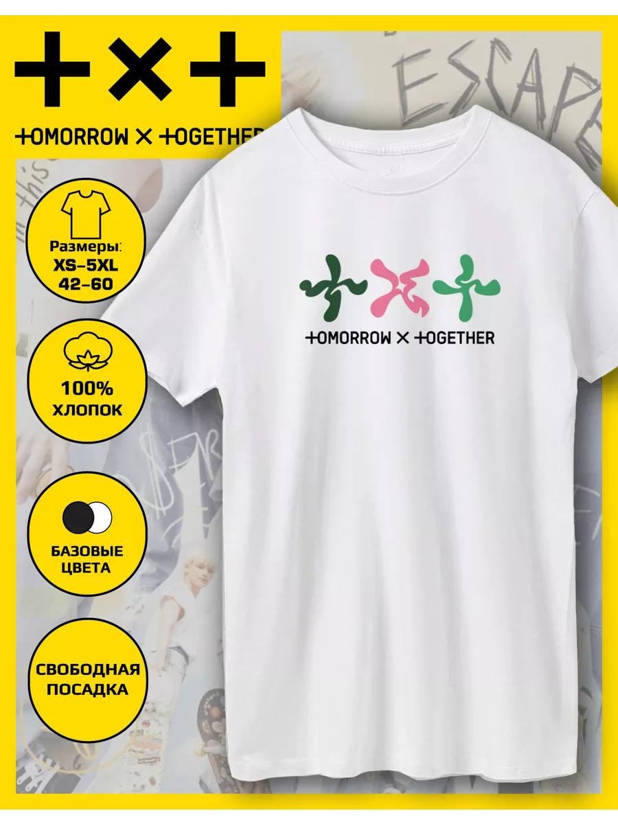 T-shirt Straight with TXT Print XL