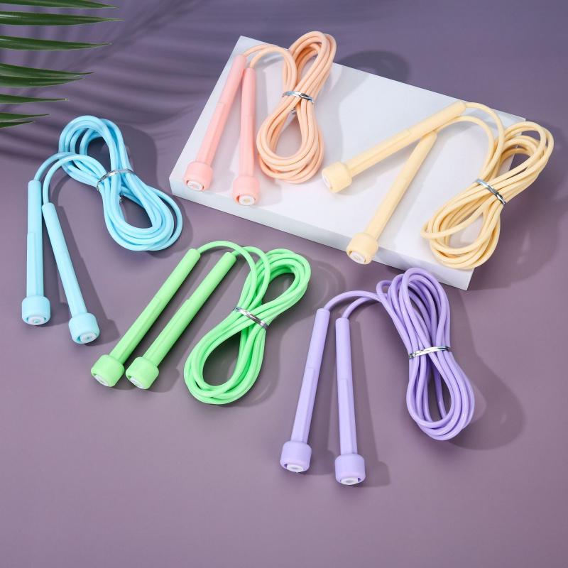 Two-pack student exam training fitness sports racing jump rope with pen-style handle and solid PVC rope