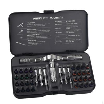 DIY 40 In 1 Attraction Screwdriver Set Multi Bit Furniture Assembly Premium Projects Strong