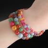 1String 4-10mm Mixed Color Glass Beads Round Crackle Spacer Beads DIY Bracelet Necklace for Jewelry Making Supplies Accessories