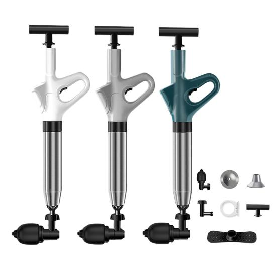 Nástroj na odstraňování ucpání plunžru s barometrem v reálném čase Ergonomický design rukojeti Snadno použitelný odstraňovač ucpání odtoku